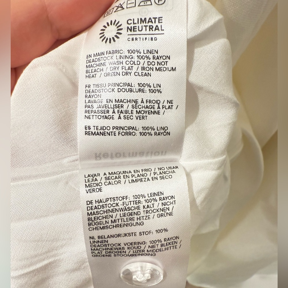 NWOT Reformation Balia Linen Dress - Picture 16 of 16